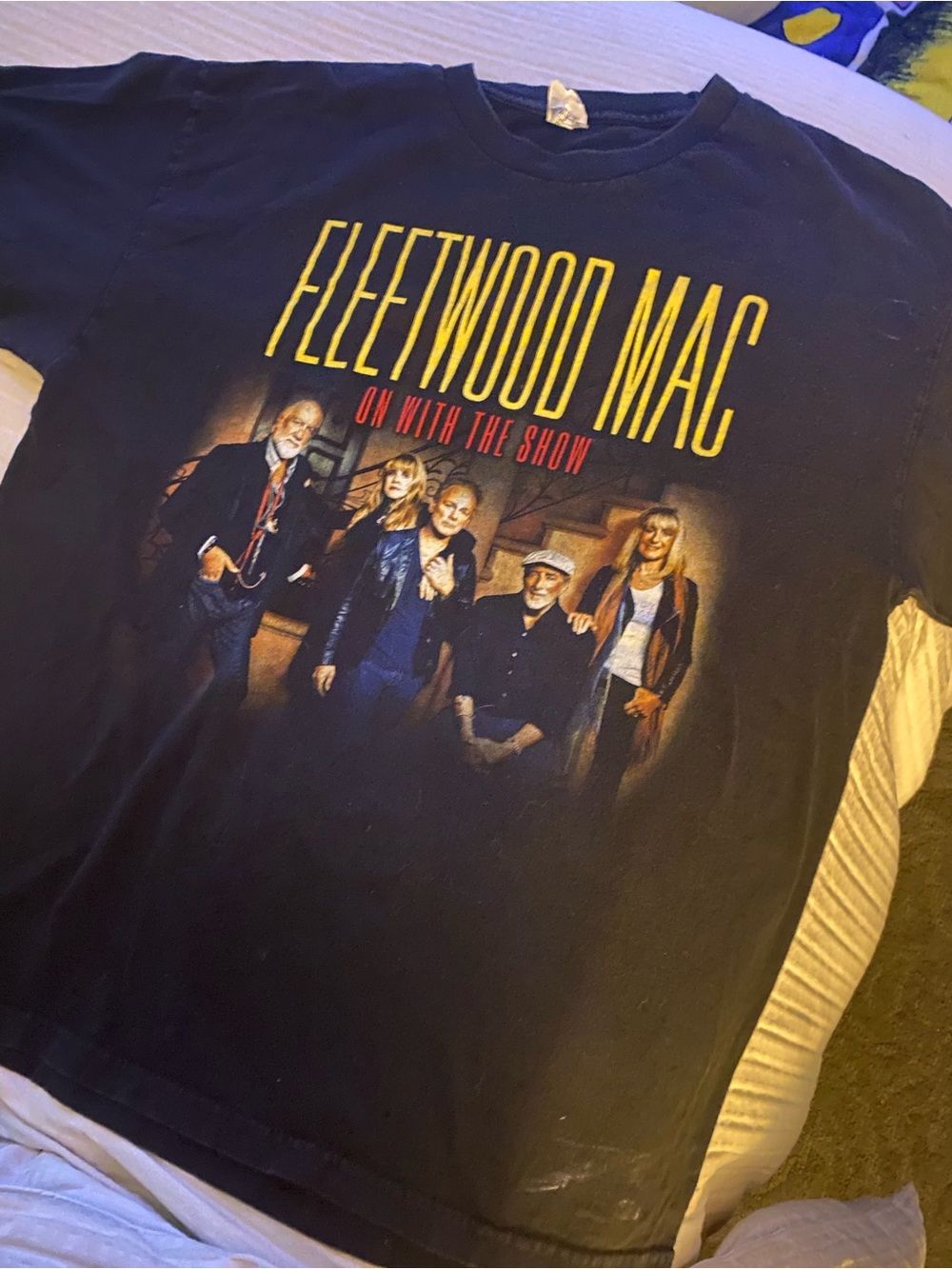Alstyle Black Fleetwood Mac 'On With The Show' Adult Graphic Tee